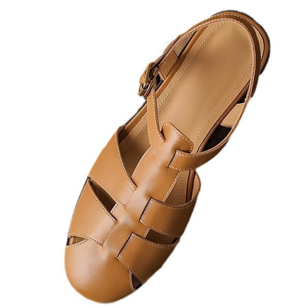 Damen Sandalen mit elegantem Schnallenverschluss und modischem Riemendesign Drune