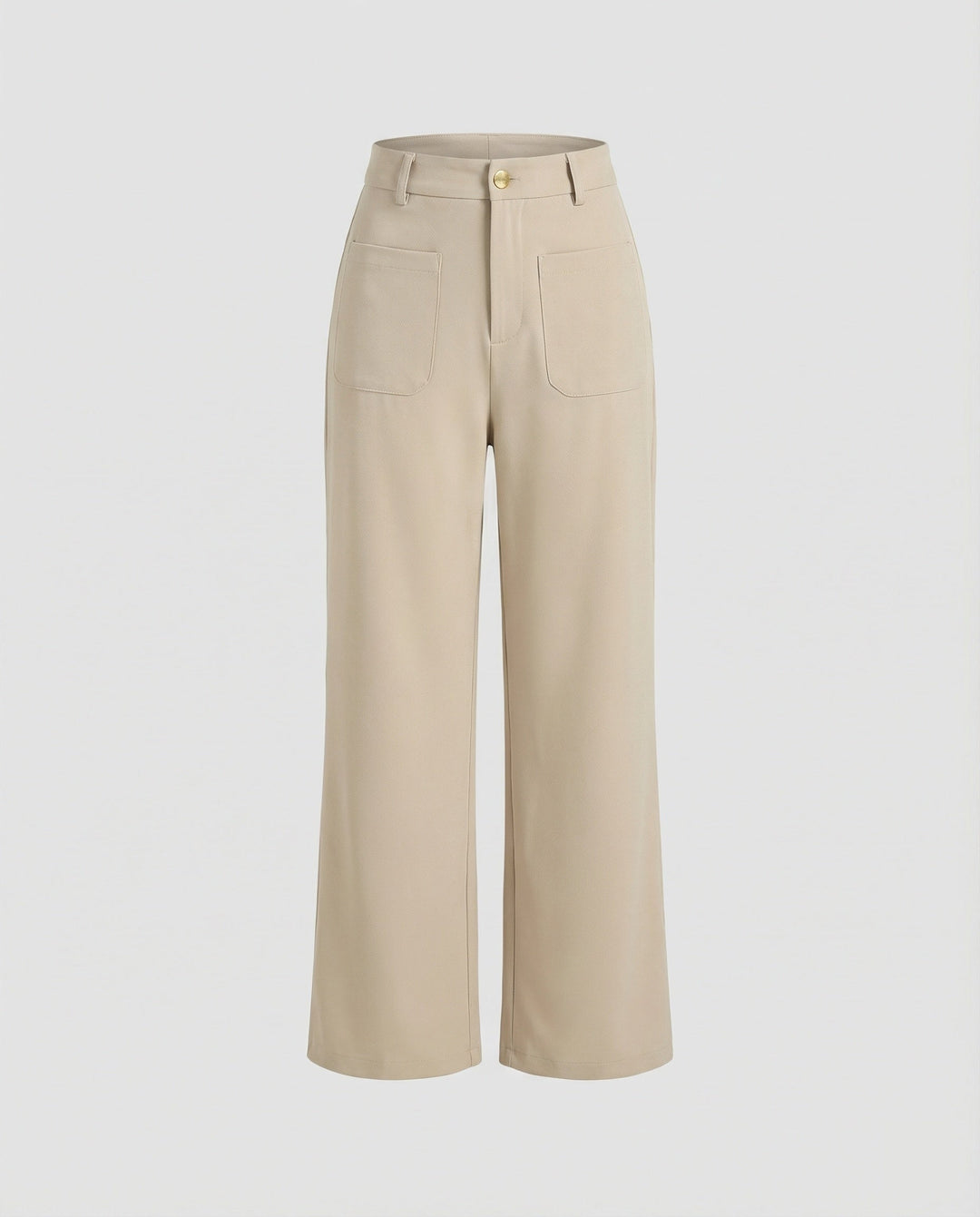 Damen Weite Stoffhose Damen mit Taschen