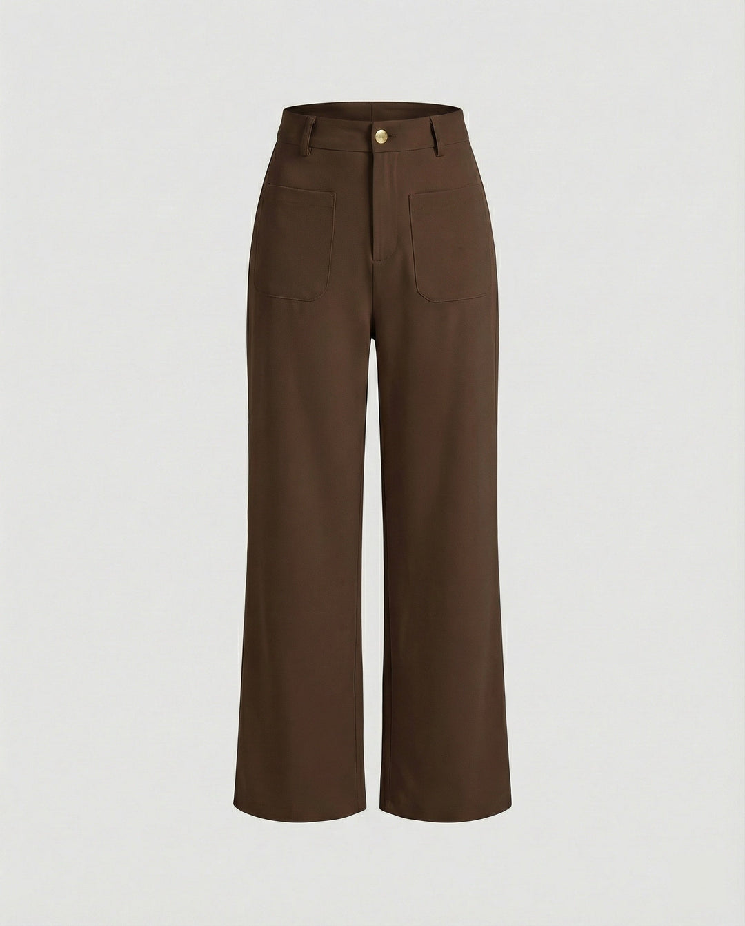 Damen Weite Stoffhose Damen mit Taschen