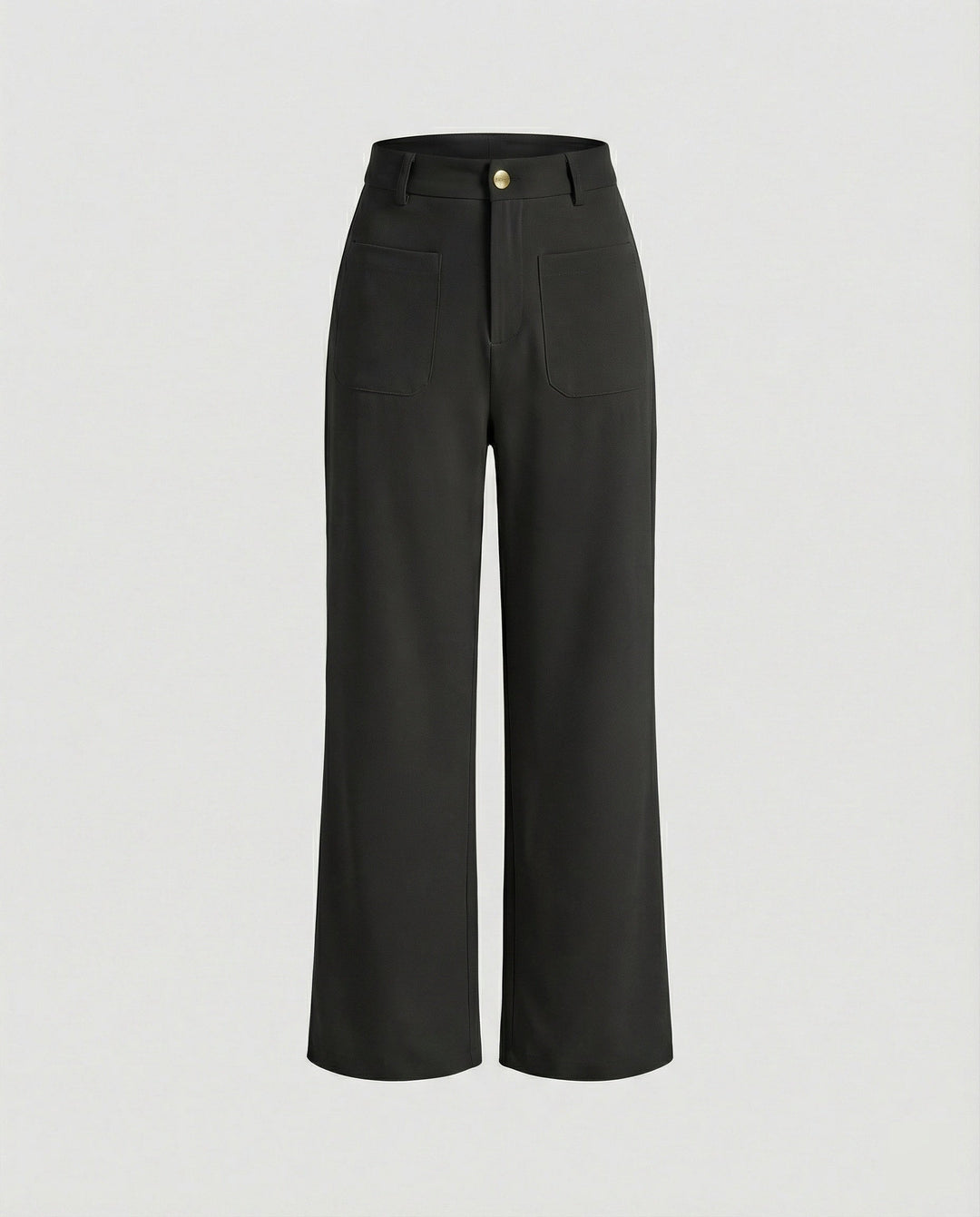 Damen Weite Stoffhose Damen mit Taschen