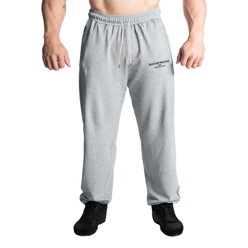 Herren bequeme Trainingshose mit verstellbarem Bund und Seitentaschen Drune