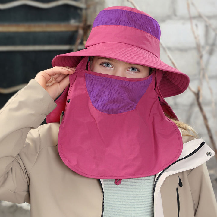 Drune | Vollabdeckung Gesicht Sonnenschutz Maske im Freien UV Eimer Hut