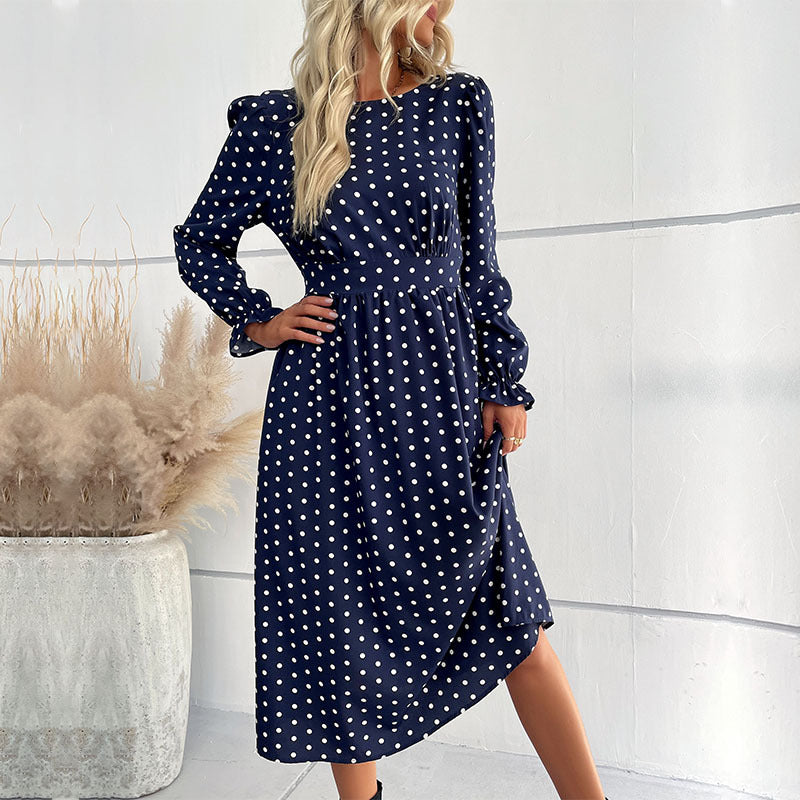 Damen Midi-Kleid im Punkte-Design Drune