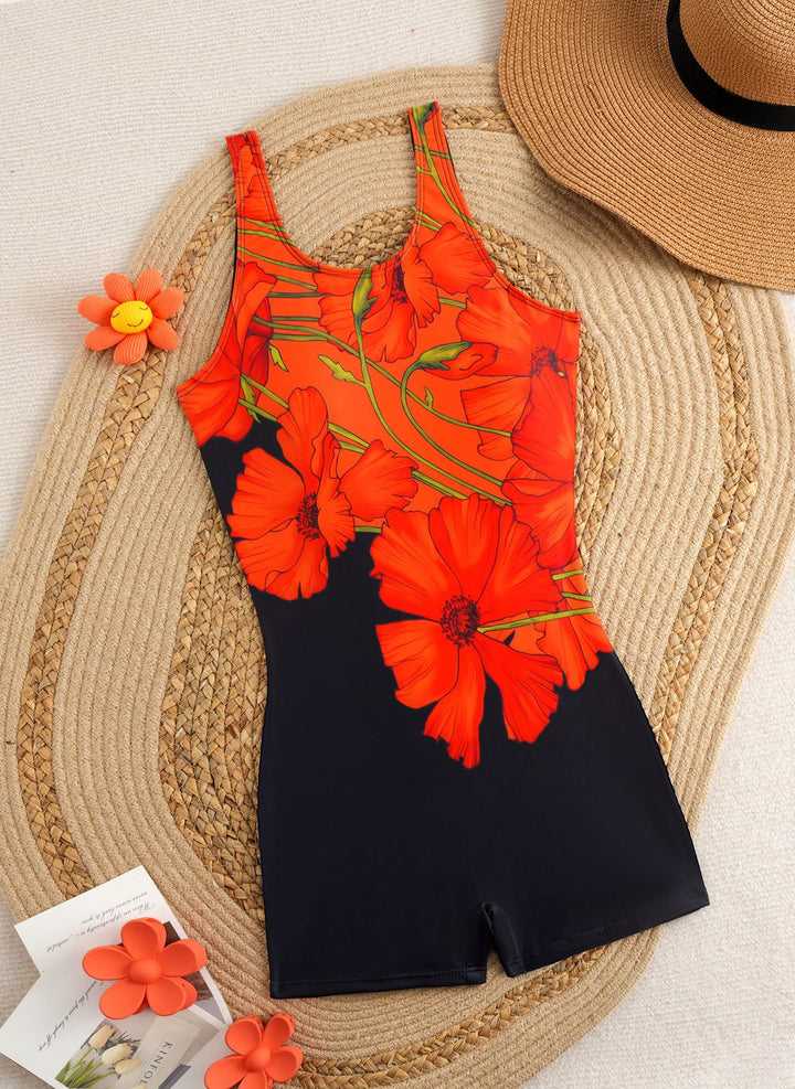 Damen Sportlicher Schwimmanzug mit trendigem Design Drune