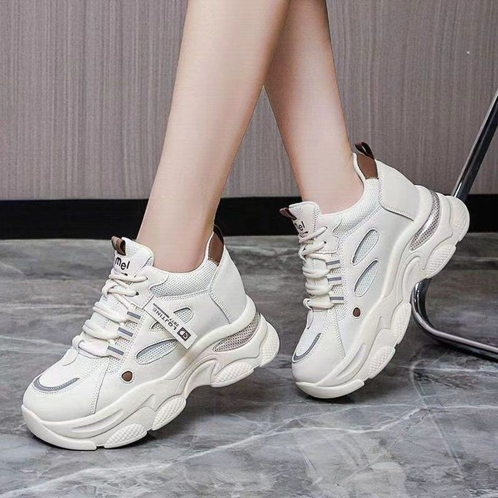 Damen Sportliche Chunky Sneakers mit atmungsaktiver Mesh-Oberfläche und dämpfender Sohle Drune