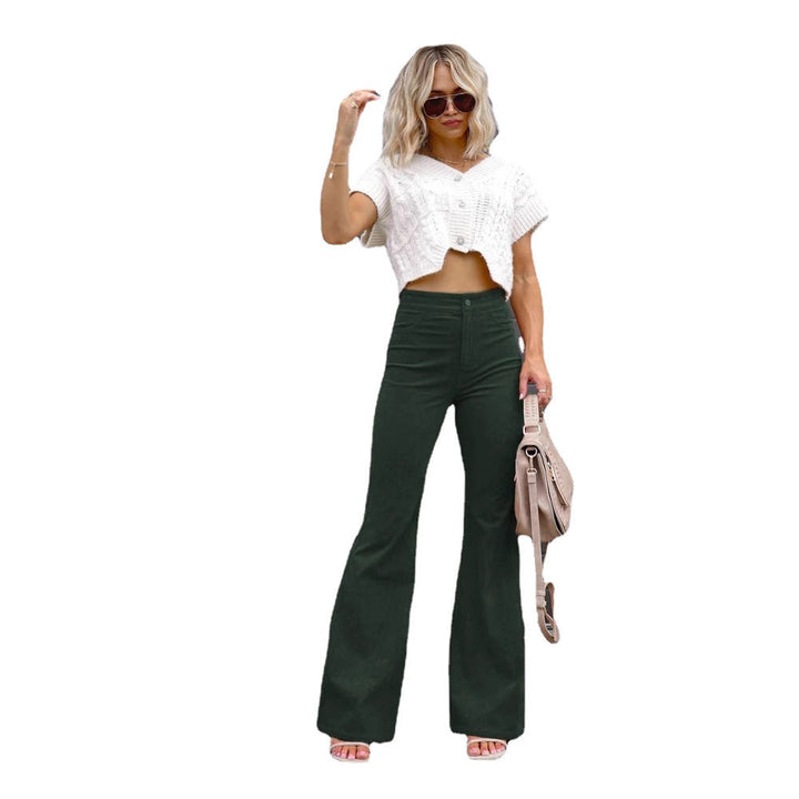 Damen Flared Jeans mit hohem Bund und tailliertem Schnitt Drune
