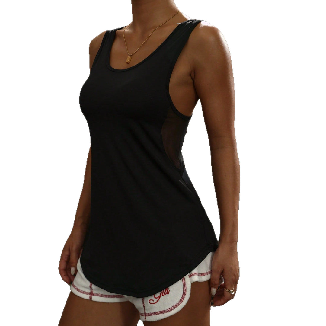 Damen Sportliches Funktionsshirt mit Mesh-Einsätzen Drune