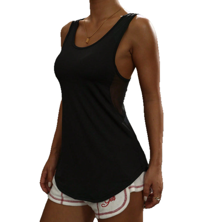 Damen Sportliches Funktionsshirt mit Mesh-Einsätzen Drune