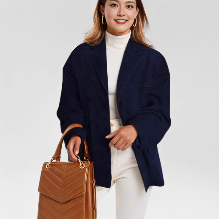 Damen eleganter Wildlederblazer Drune