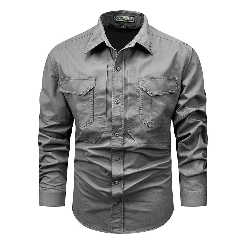 Herren Multifunktionales Outdoor-Hemd mit praktischen Taschen