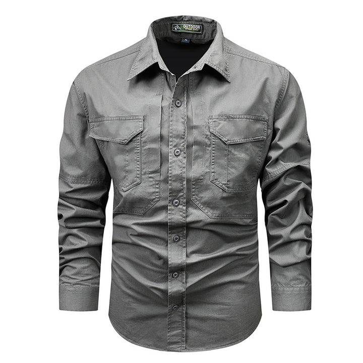 Herren Multifunktionales Outdoor-Hemd mit praktischen Taschen