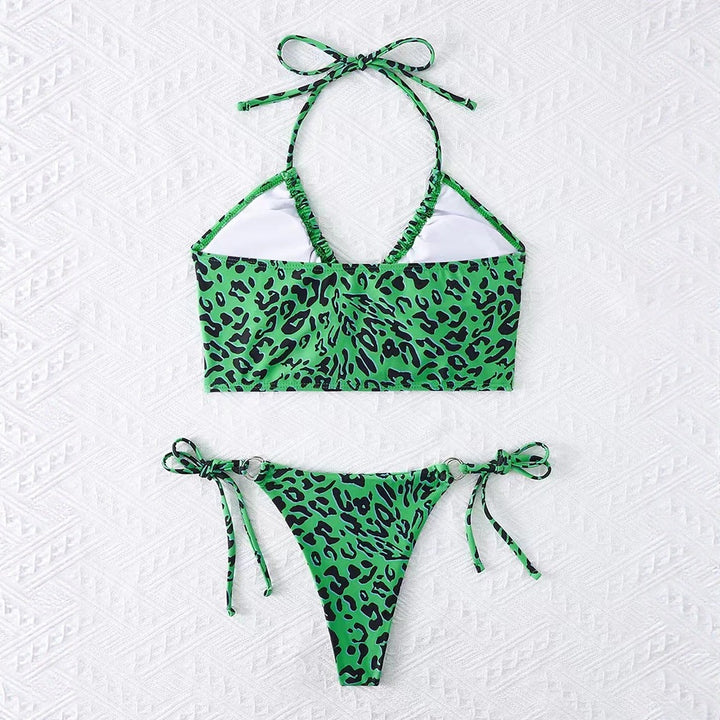 Damen Verspieltes Tiermuster Bikini-Set Drune