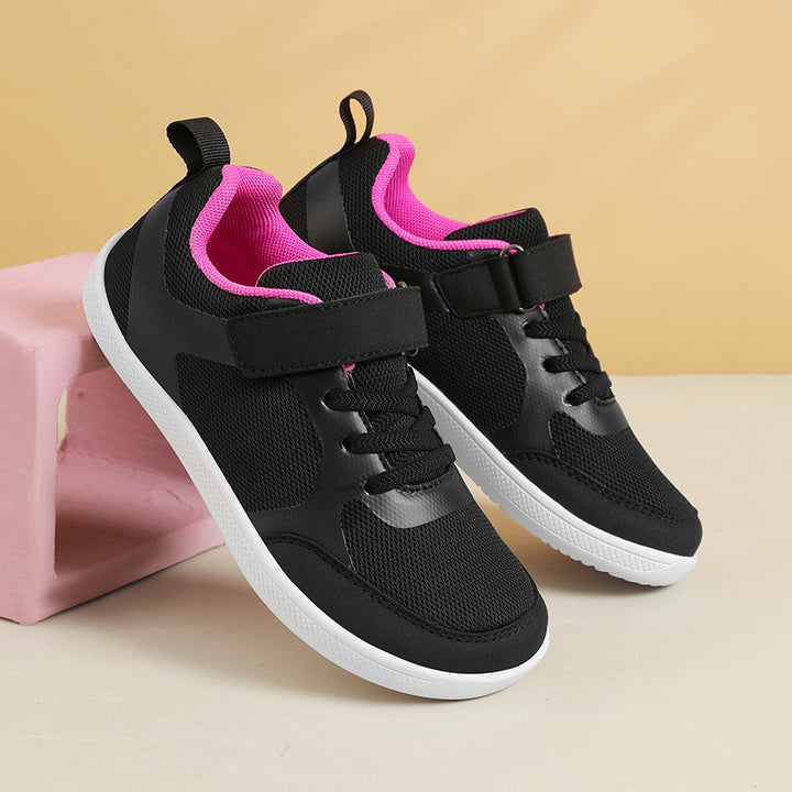Unisex nan leichte Mesh-Sneaker mit elastischem Schnürsystem, Klettverschluss und EVA-Zwischensohle Drune