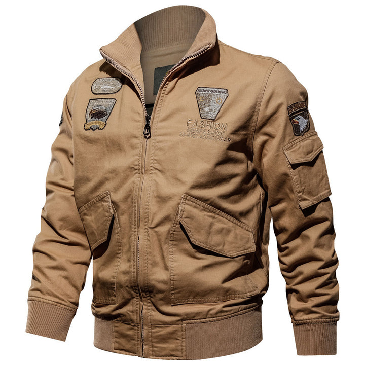 Herren robuste Canvas-Fliegerjacke Drune