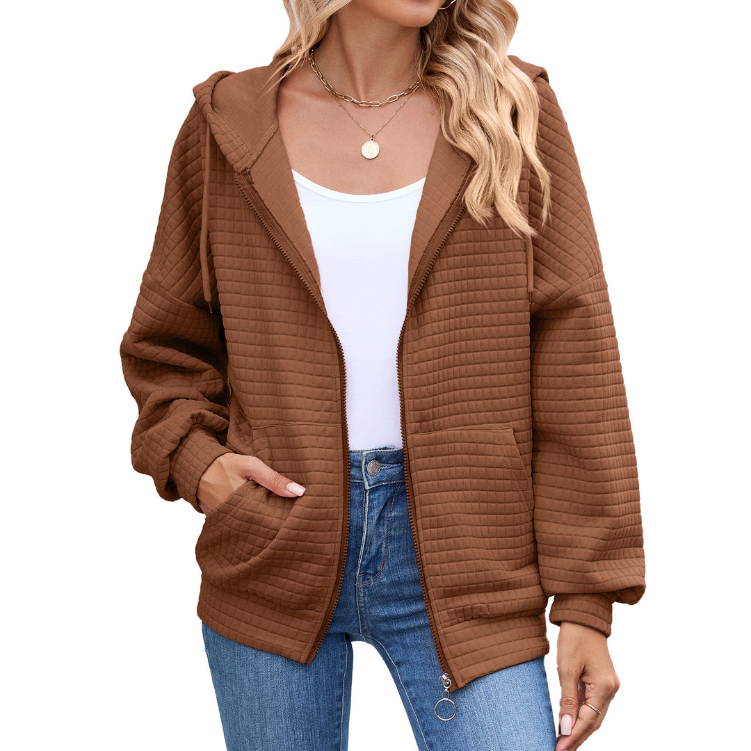 Damen Kapuzenjacke mit strukturiertem Design und praktischen Taschen Drune