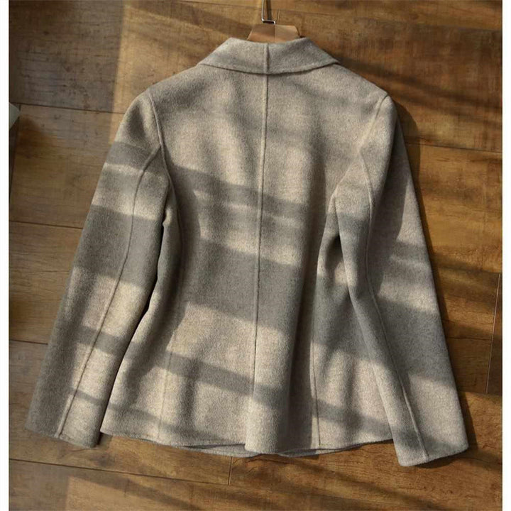 Damen Eleganter Wolle Blazer Drune