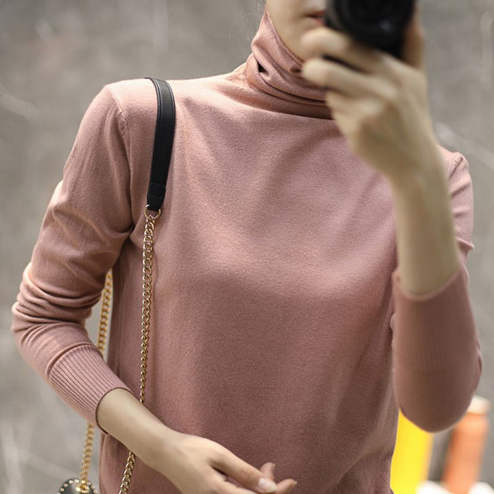 Damen Hochwertiger Rollkragenpullover Drune