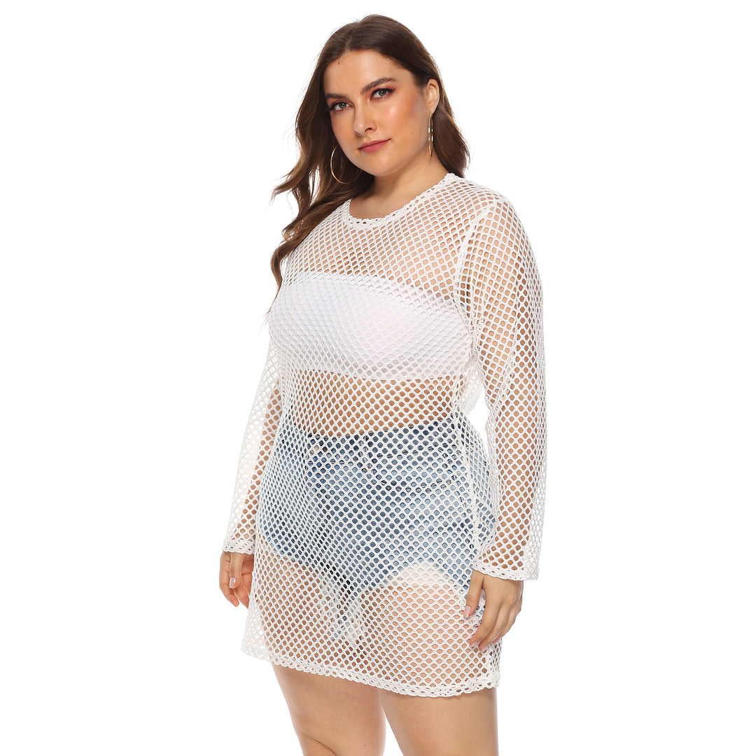 Damen Netz-Streifenkleid Drune