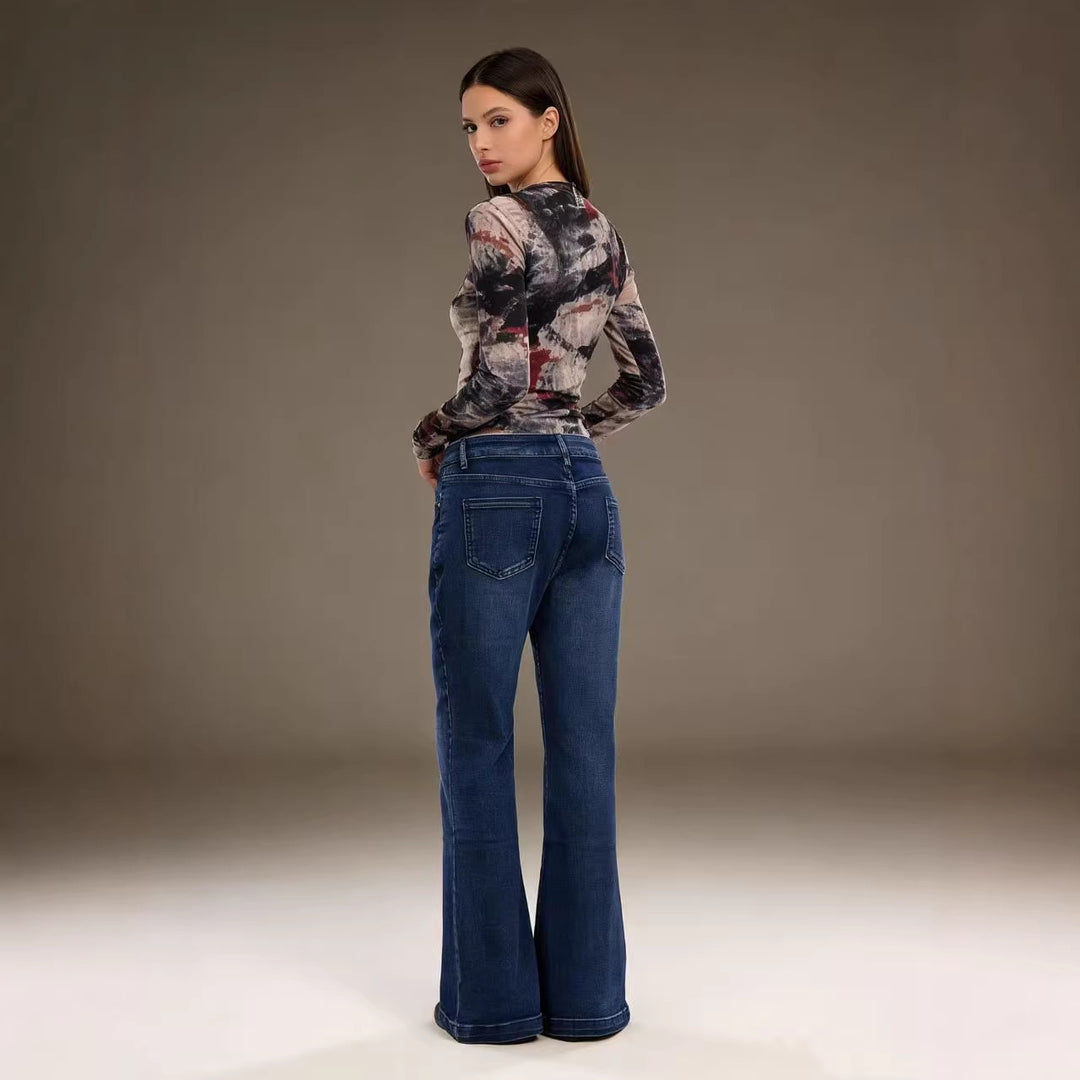 Damen elegantes cropped Oberteil mit Puffärmeln und Vintage-Stickerei Drune