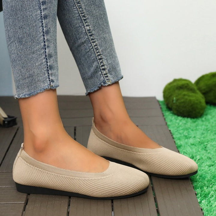 Damen bequeme Slip-On Ballerinas Drune