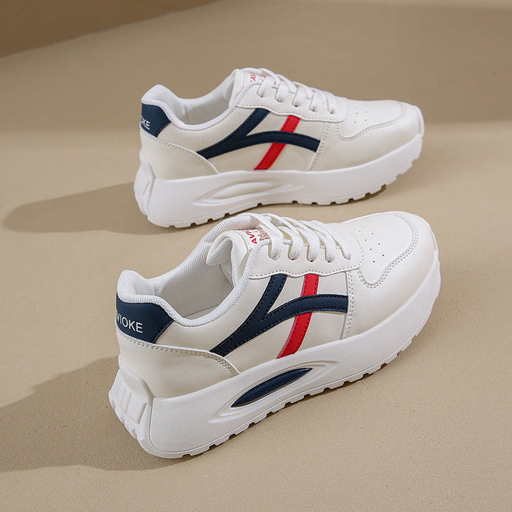 Damen Sportliche Plattform-Sneaker mit atmungsaktivem Obermaterial und komfortabler Dämpfung Drune
