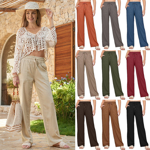 Damen Bequeme Weite Sommerhose Drune