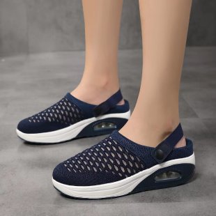 Damen  atmungsaktive Strick-Slingback Sneaker mit Luftpolstersohle Drune