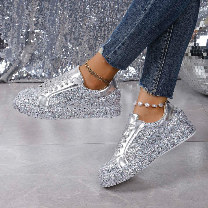Damen Glitzernde Sneakers mit hohem Komfort und modischem Design Drune