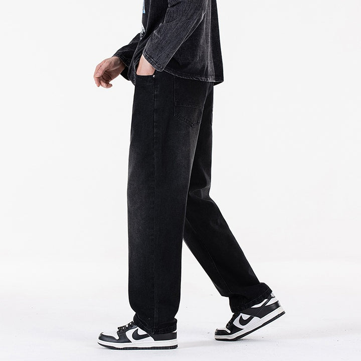 Damen Weite High‑Waist Baggy‑Jeans mit hohem Bund, Five‑Pocket & extra weitem Bein Drune