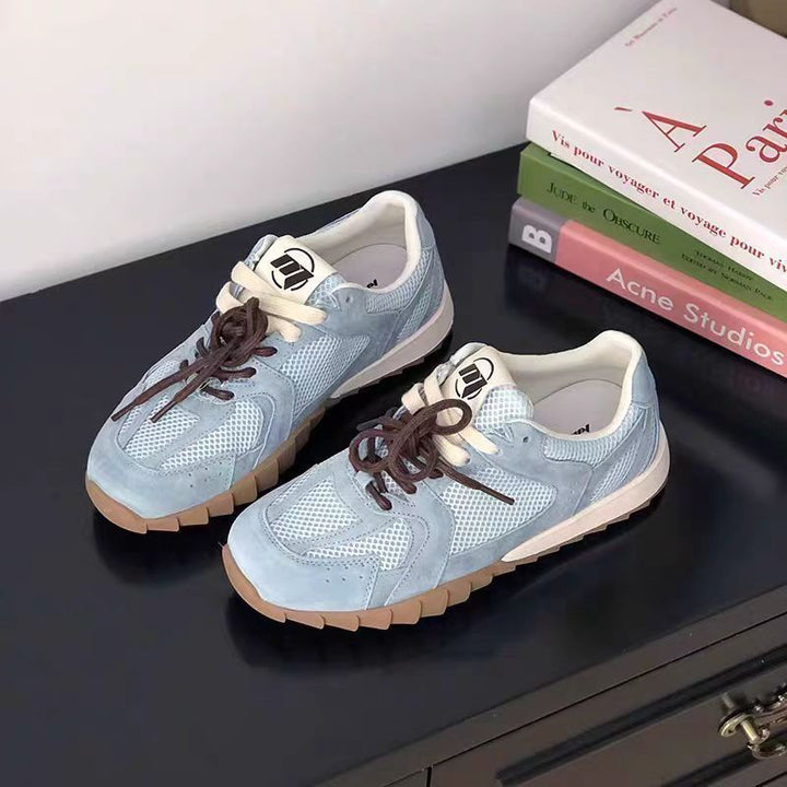 Damen Sportliche Sneakers mit atmungsaktiver Mesh-Oberfläche und rutschfester Laufsohle Drune