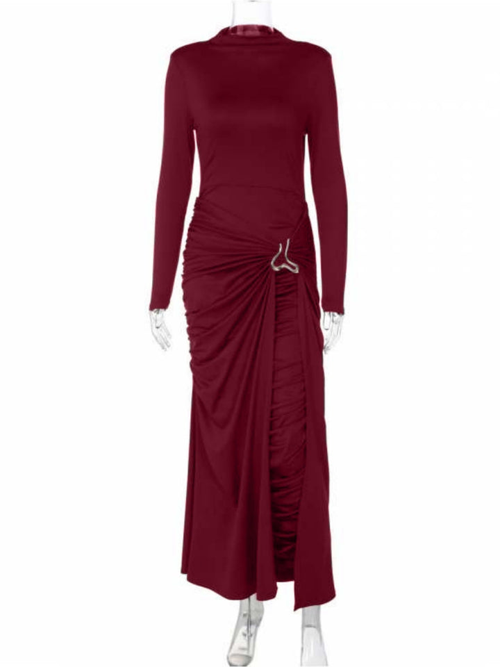 Damen Elegantes Kleid mit innovativem Design und kunstvollen Drapierungen Drune