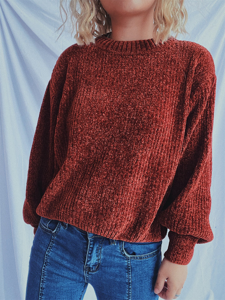 Damen Grobstrickpullover mit weitem Schnitt und strukturiertem Design Drune