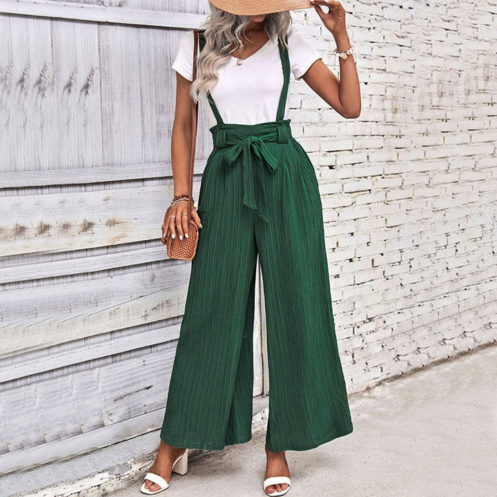 Damen Plissee Overall Drune