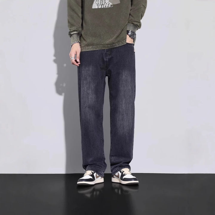 Herren Bequeme Weitgeschnittene Jeans Drune