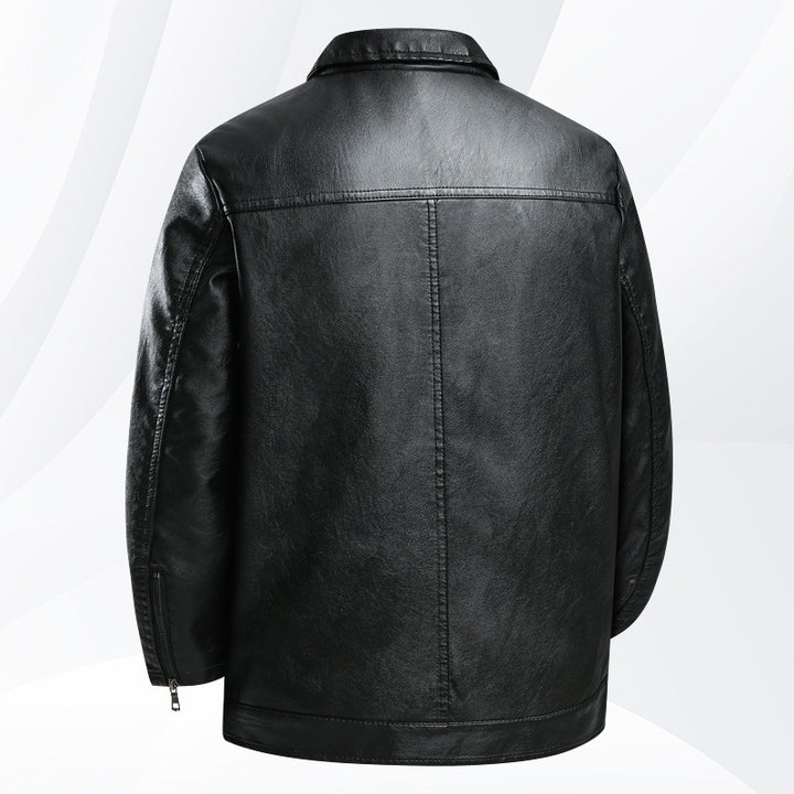 Herren Modische und elegante Lederjacke Drune