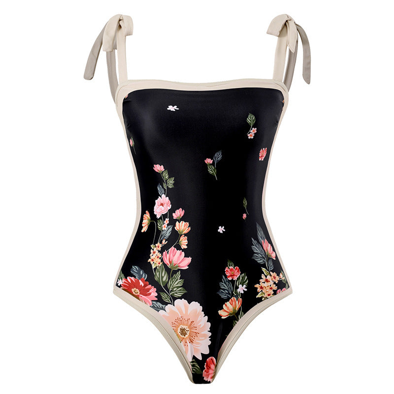 Damen Eleganter Schwimmanzug mit floralem Design Drune