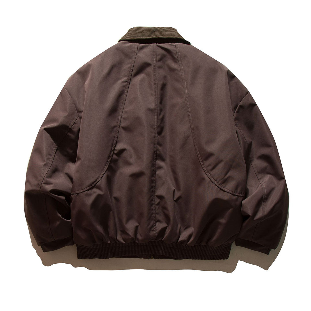 Herren Kurz geschnittener thermoisolierter Field‑Blouson mit Cordkragen und großzügigen Pattentaschen Drune