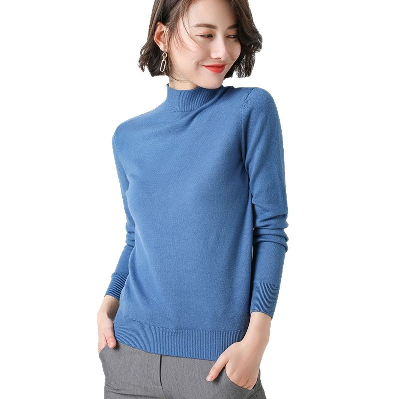 Damen Hochgeschlossener Feinstrickpullover Drune