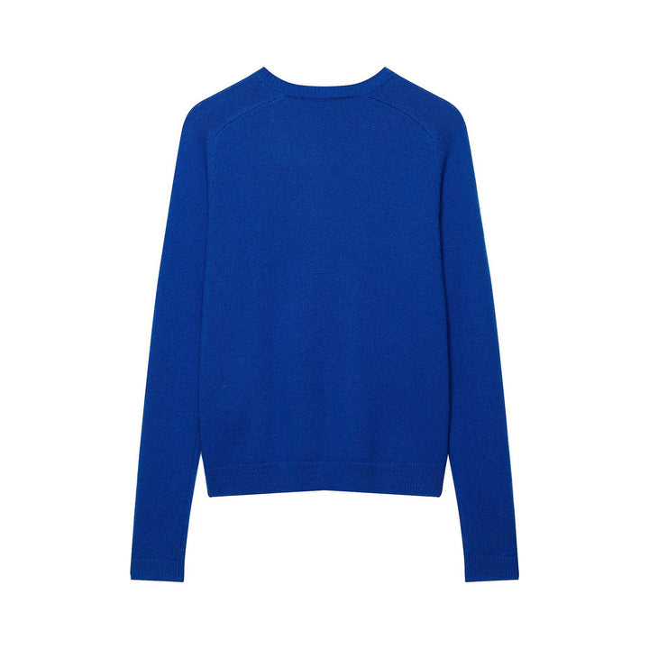 Damen Feinstrick-Cropped-Cardigan mit Rundhalsausschnitt und Perlmuttknöpfen Drune