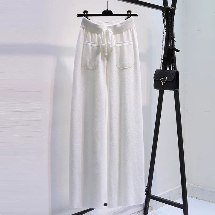 Damen Weite Jersey-Hose mit elastischem Bund und praktischen Taschen Drune