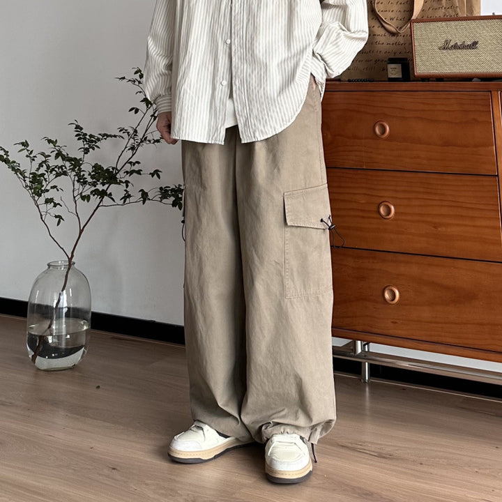 Herren Praktische Cargo-Hose mit verstellbarem Bund Drune