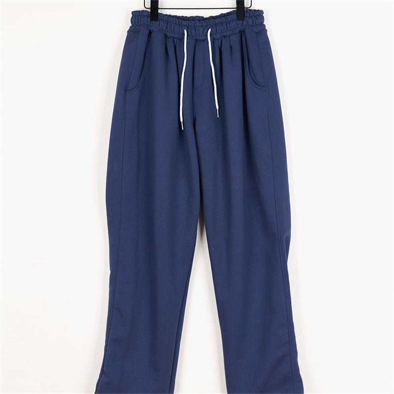 Damen lässige Freizeithose mit elastischem Bund und praktischen Taschen Drune