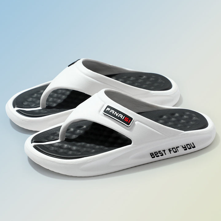 Herren Bequeme und rutschfeste Badesandalen mit ergonomischem Fußbett Drune