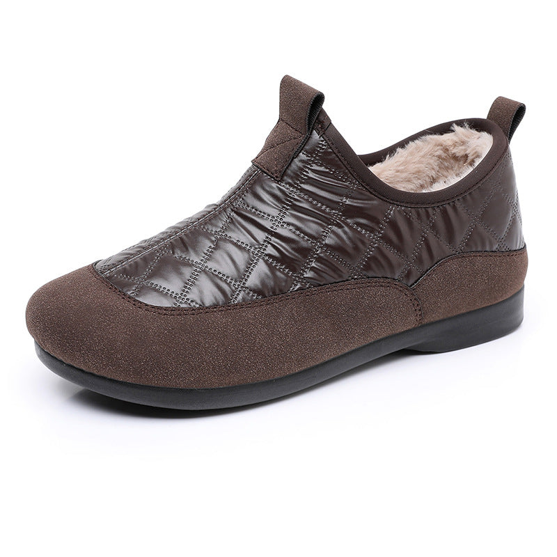 Damen Bequeme und isolierende Hausschuhe mit rutschfester Sohle Drune