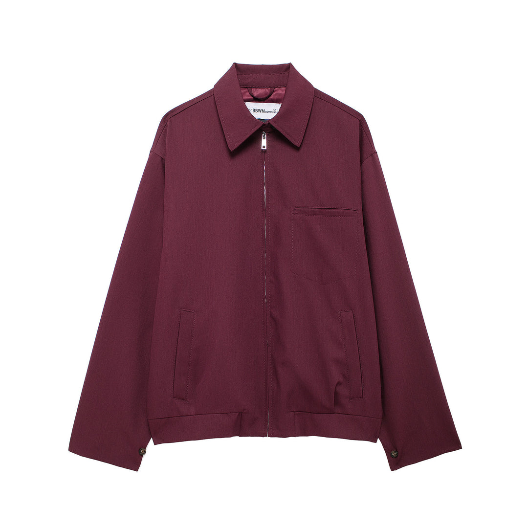 Damen Boxy-Utility-Blouson mit verdecktem Reißverschluss und Brusttasche Drune