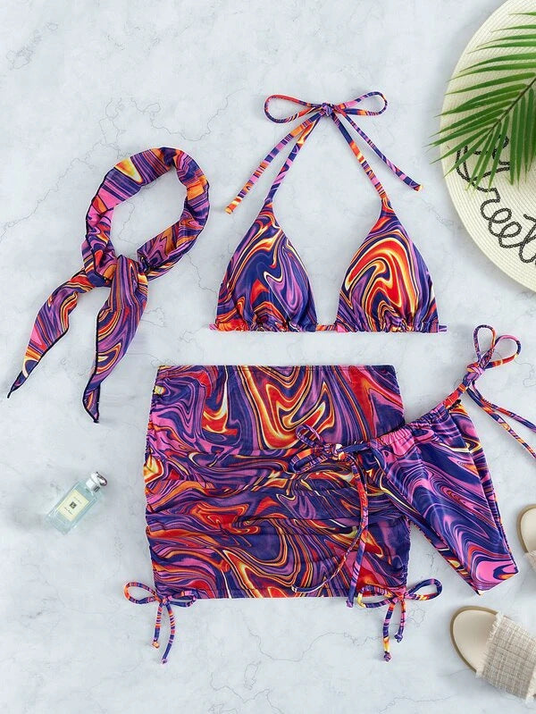Damen Bikini-Set mit verspieltem Schnitt und modischen Akzenten Drune
