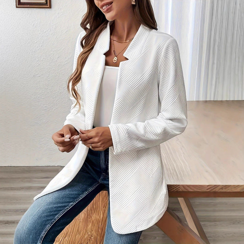 Damen Elegante Jacke im modernen Schnitt mit strukturiertem Design Drune