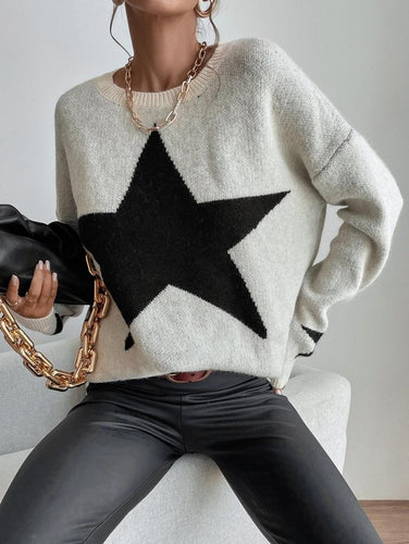 Drune Big Stars Pullover Rundhals Sweatshirt
