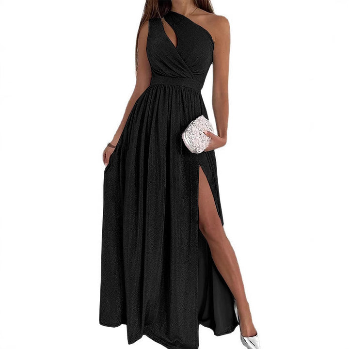 Damen Elegantes Asymmetrisches Abendkleid Drune
