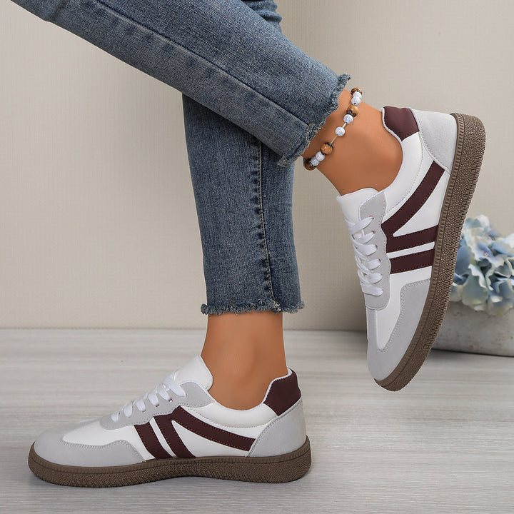 Damen Sportliche Sneakers mit retro-inspiriertem Design und bequemer Sohle Drune
